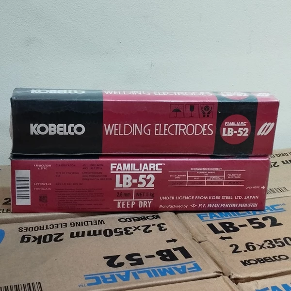 Kawat Las KOBE Steel LB-52 2.6 mm Welding Electrodes KOBE Steel LB-52 2,6mm